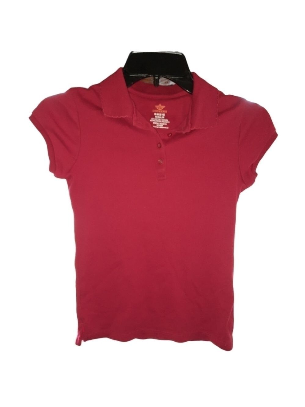 Dockers Girls Red Collared Blouse Size Medium